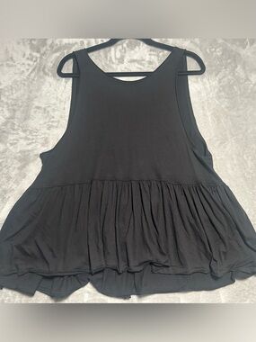 Free People Oversized Cantina Tank Top Women’s Medium Black